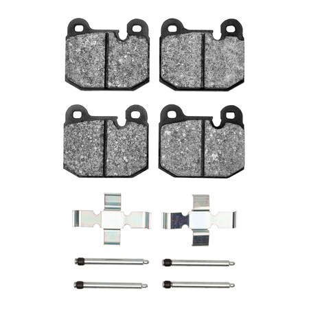 Dynamic Friction Co 3000 Semi-Metallic Brake Pads Hardware Kit, Low Dust, 100% Copper Free, 100% Asbestos-free, Front 1311-0174-02